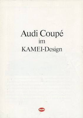 Audi Coupé B 3 im Kamei Design Prospekt 1.1991