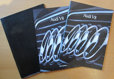 Audi V 8 Brochure Slipcase 6.1990