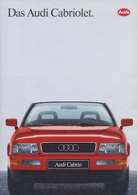 Audi Cabriolet Prospekt 1.1991