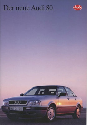 Audi 80 B 4 Prospekt 1.1992