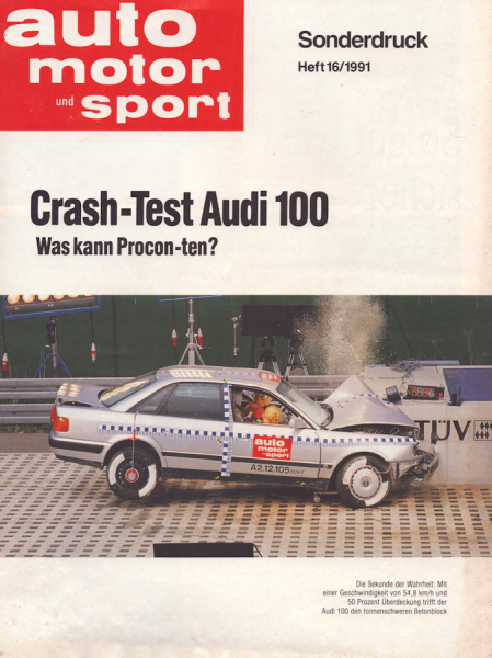 Audi 100 C 4 Crash-Test 9.1991