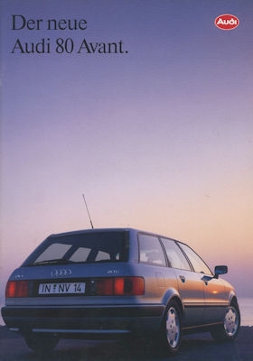 Audi 80 Avant B 4 Prospekt 1.1993