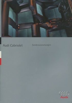 Audi Cabriolet Sonderausstattung Prospekt 1.1996