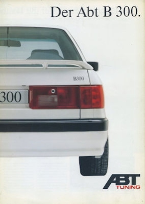 Audi Abt B 300 Prospekt ca. 1990