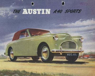 Austin A 40 Sports brochure ca. 1952