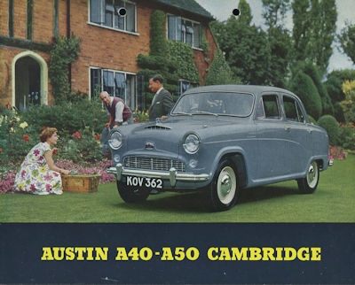 Austin A 40 / 50 Cambridge Prospekt ca. 1954 f
