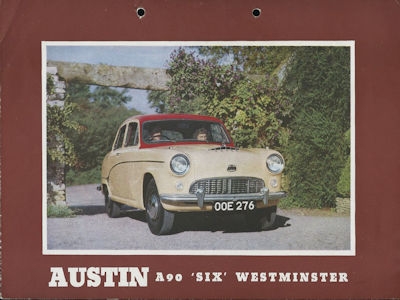Austin A 90 Six Westminster Prospekt ca. 1954 d