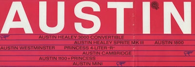 Austin Programm ca. 1966