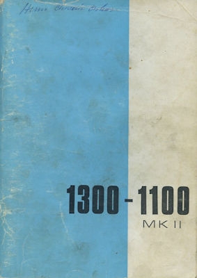 Austin 1100 1300 MK II Bedienungsanleitung 10.1968