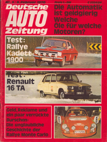Deutsche Auto Zeitung 1970 Heft 3