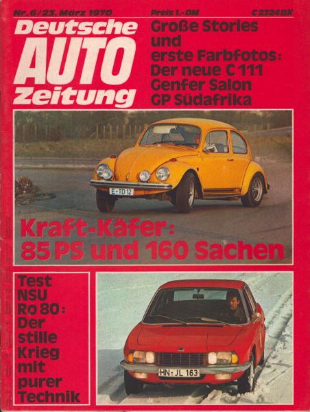 Deutsche Auto Zeitung 1970 Heft 6