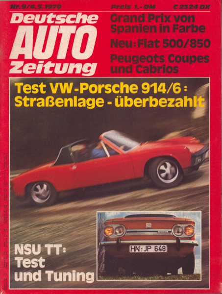 Deutsche Auto Zeitung 1970 Heft 9