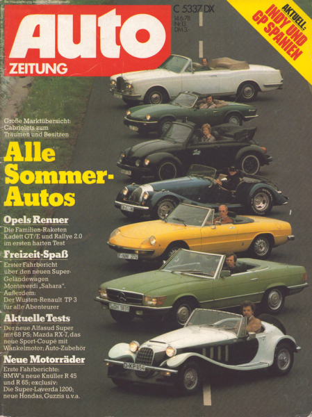 Auto Zeitung 1978 Heft 13