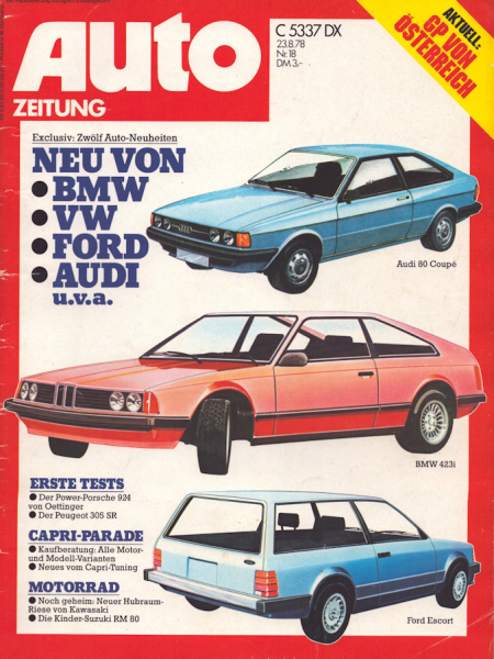 Auto Zeitung 1978 Heft 18