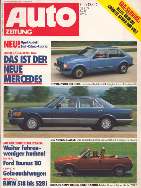 Auto Zeitung 1979 Heft 18
