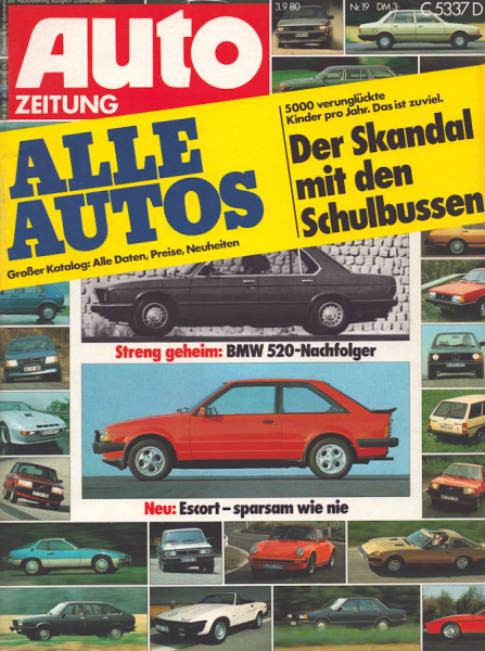 Auto Zeitung 1980 Heft 19