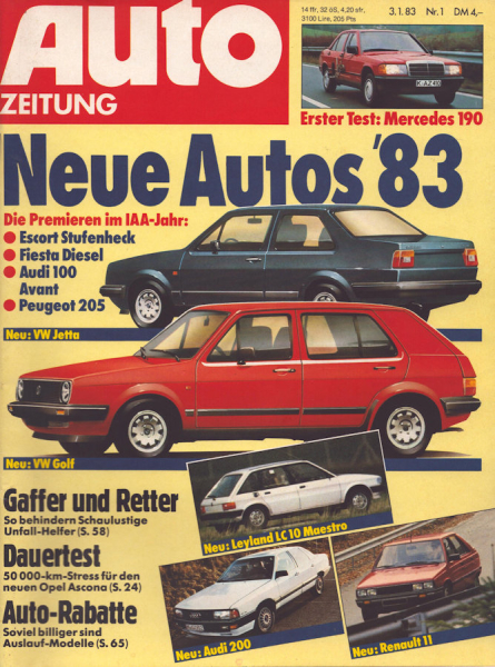 Auto Zeitung 1983 Heft 1