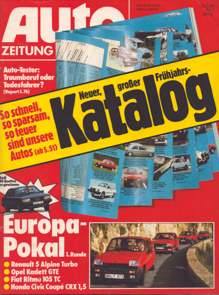 Auto Zeitung 1984 Heft 5