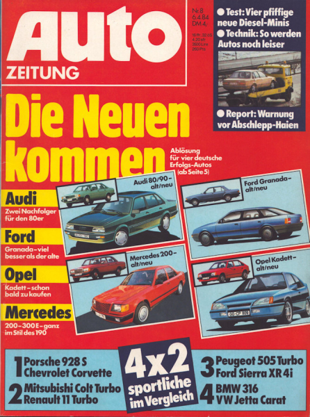 Auto Zeitung 1984 Heft 8