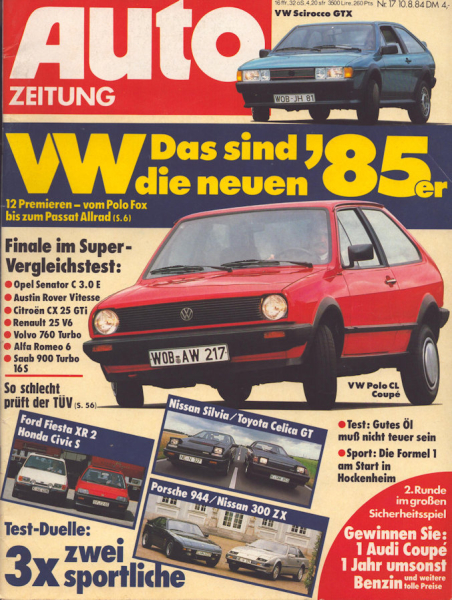 Auto Zeitung 1984 Heft 17