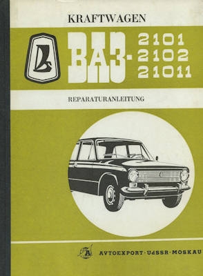 Avtoexport GAZ 2101 2102 21011 repair manual 1970s