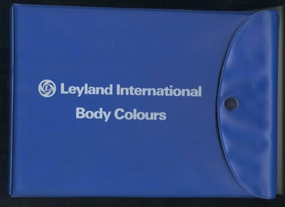 British Leyland Farben Musterordner 1976/77