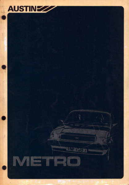 British Leyland Austin Metro Reparaturanleitung 1980