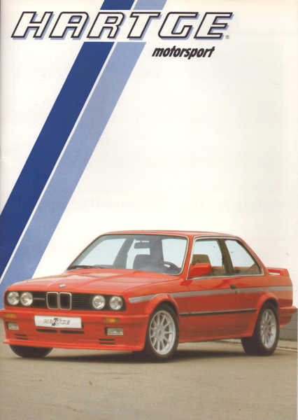 BMW Hartge Motorsport Prospekt 9.1985
