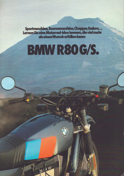 BMW R 80 G/S Prospekt 1982