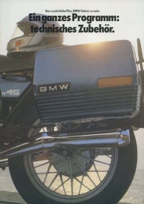 BMW technisches Zubehör Prospekt 1983