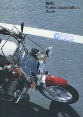 BMW Motorrad Ausstattung Boxer Prospekt 1985