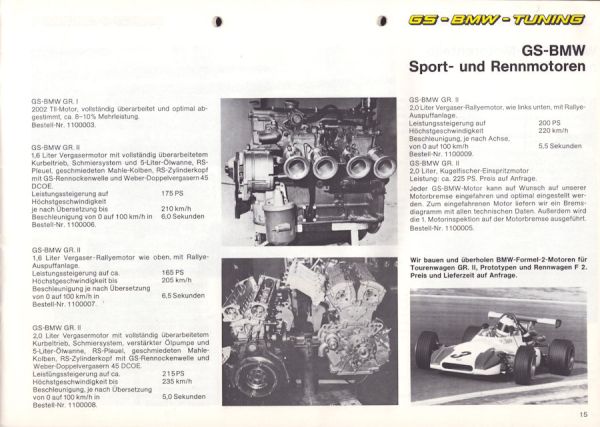 BMW GS Tuning Katalog 1974