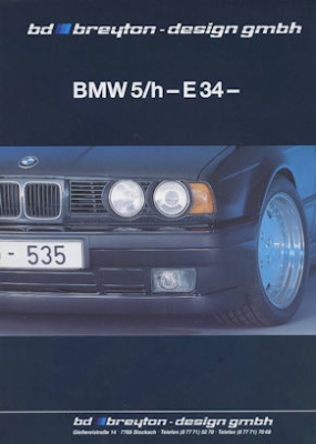 BMW Pleyton 5er E 34 Prospekt ca. 1991