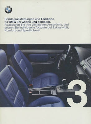 BMW 3er Additional equipment brochure 2000