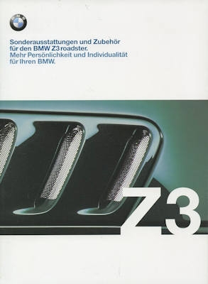 BMW Z 3 Additional equipment brochure 2000