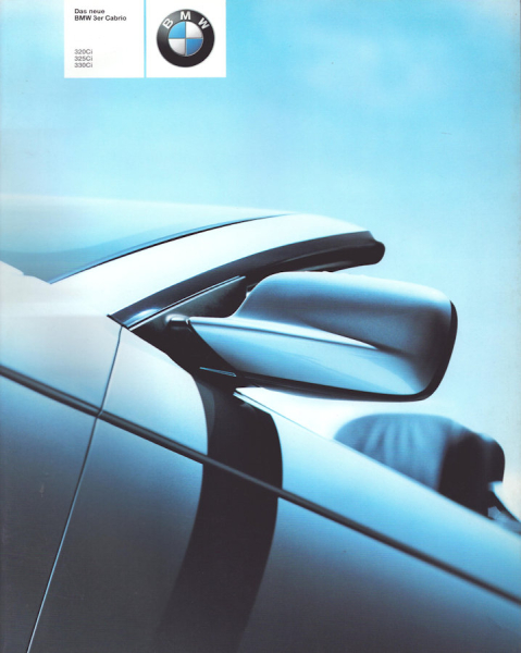 BMW 3er Cabrio Prospekt 2001