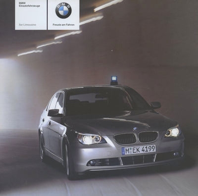BMW 5er Polizeifahrzeug Prospekt 5.2004