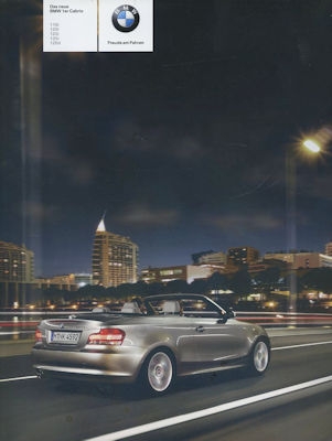 BMW 1er Cabrio E 88 Prospekt 2008