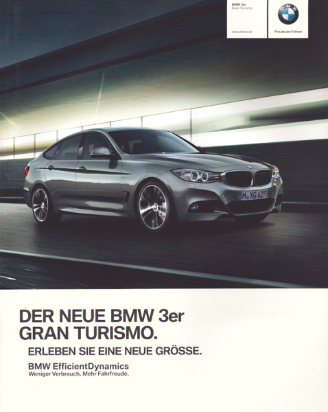 BMW 3er Grand Turismo F 34 Prospekt 2013