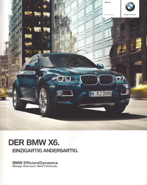 BMW X 6 E 71 Prospekt 2013