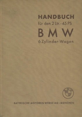 BMW 320 Bedienungsanleitung 2.1939