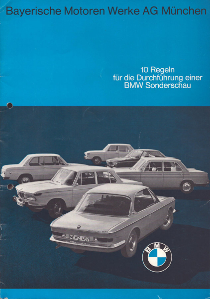 BMW interne Schrift Durchführung einer Sonderschau 1966
