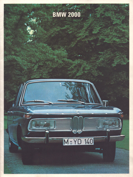 BMW 2000 Prospekt 9.1966