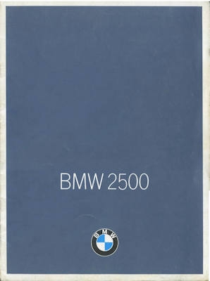 BMW 2500 Prospekt 12.1968