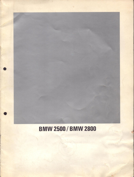 BMW 2500 2800 Prospekt 1970