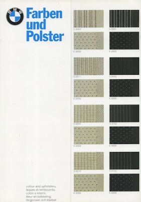 BMW Farben und Polster 2.1974