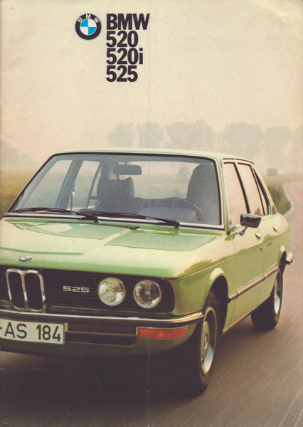 BMW 520 520i 525 Prospekt 9.1973