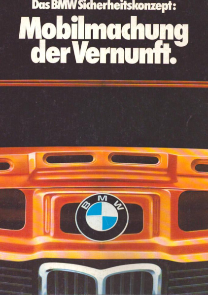 BMW Sicherheitskonzept Prospekt 2.1978