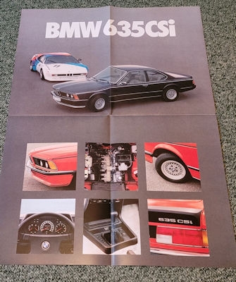 BMW 635 CSI Prospekt ca. 1978