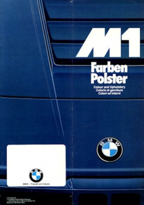 BMW M 1 colors 1979